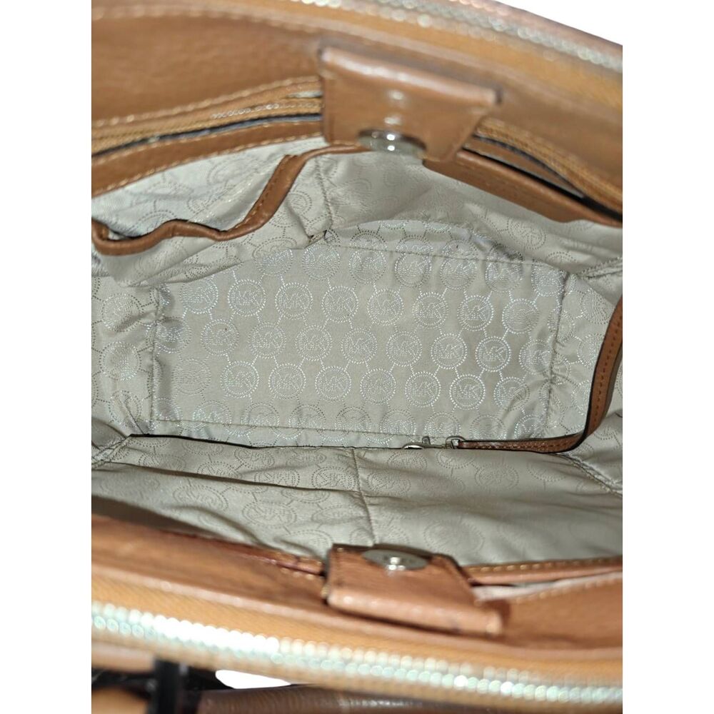 MICHAEL KORS Audrey Brown Leather Satchel - Picture 8 of 8